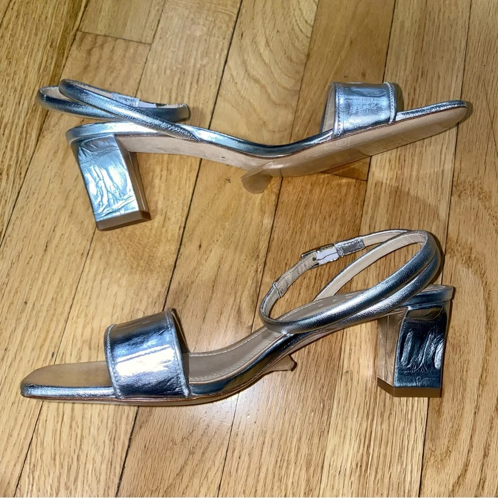 SANDRO Leather Sandals - Picture 6 of 11